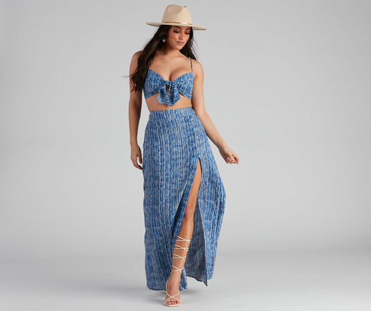 Girl's Trip Boho Slit Maxi Skirt