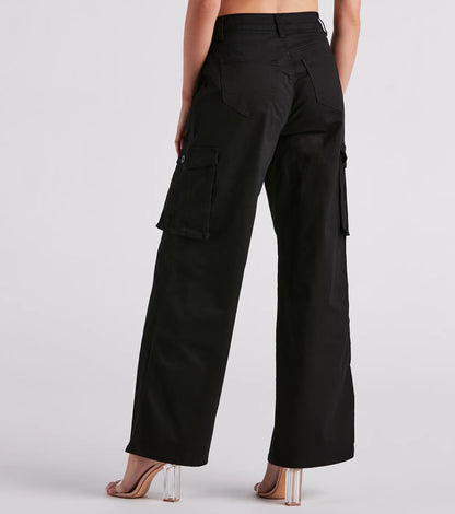 Such A Trendsetter Wide-Leg Cargo Pants