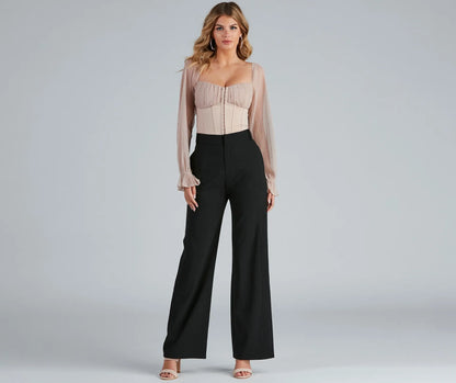Bring The Flare High Waist Pants