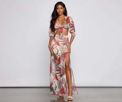Tropic Dreams Mesh Maxi Skirt