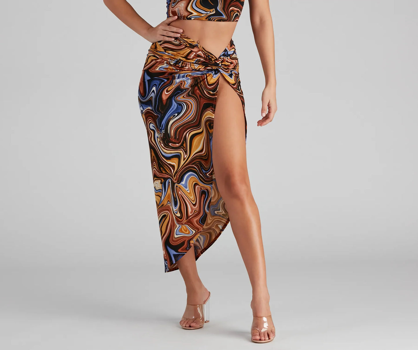 The Coolest Vibe Midi Skirt