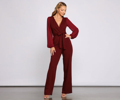 Effortless Beauty Chiffon Jumpsuit