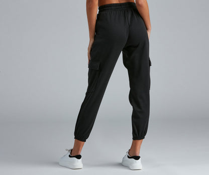 Ready To Chill Fleece Cargo Joggers