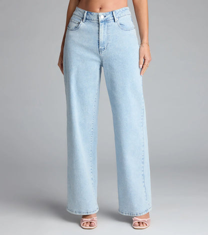 Too Cute to Handle Straight Leg Bow Denim Jeans