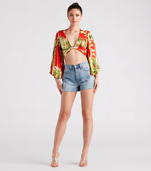 Weekend Mood High-Rise Denim Mom Shorts