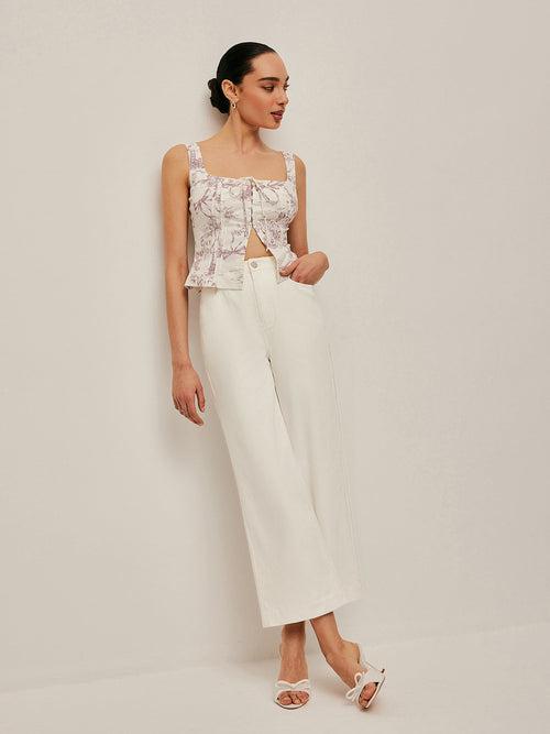 High-Waist Wide-Leg Jeans
