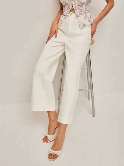 High-Waist Wide-Leg Jeans