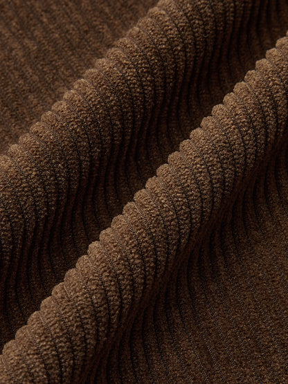 Belted Corduroy Wide-Leg Pants