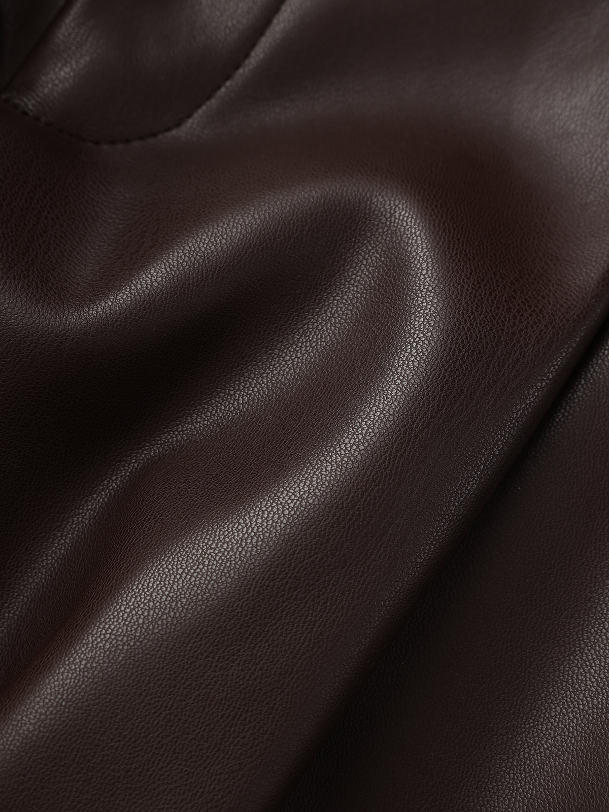 Faux Leather Wide-Leg Pants