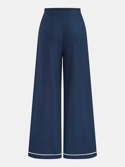 Cotton Linen Cami Top & Wide Leg Pants Set