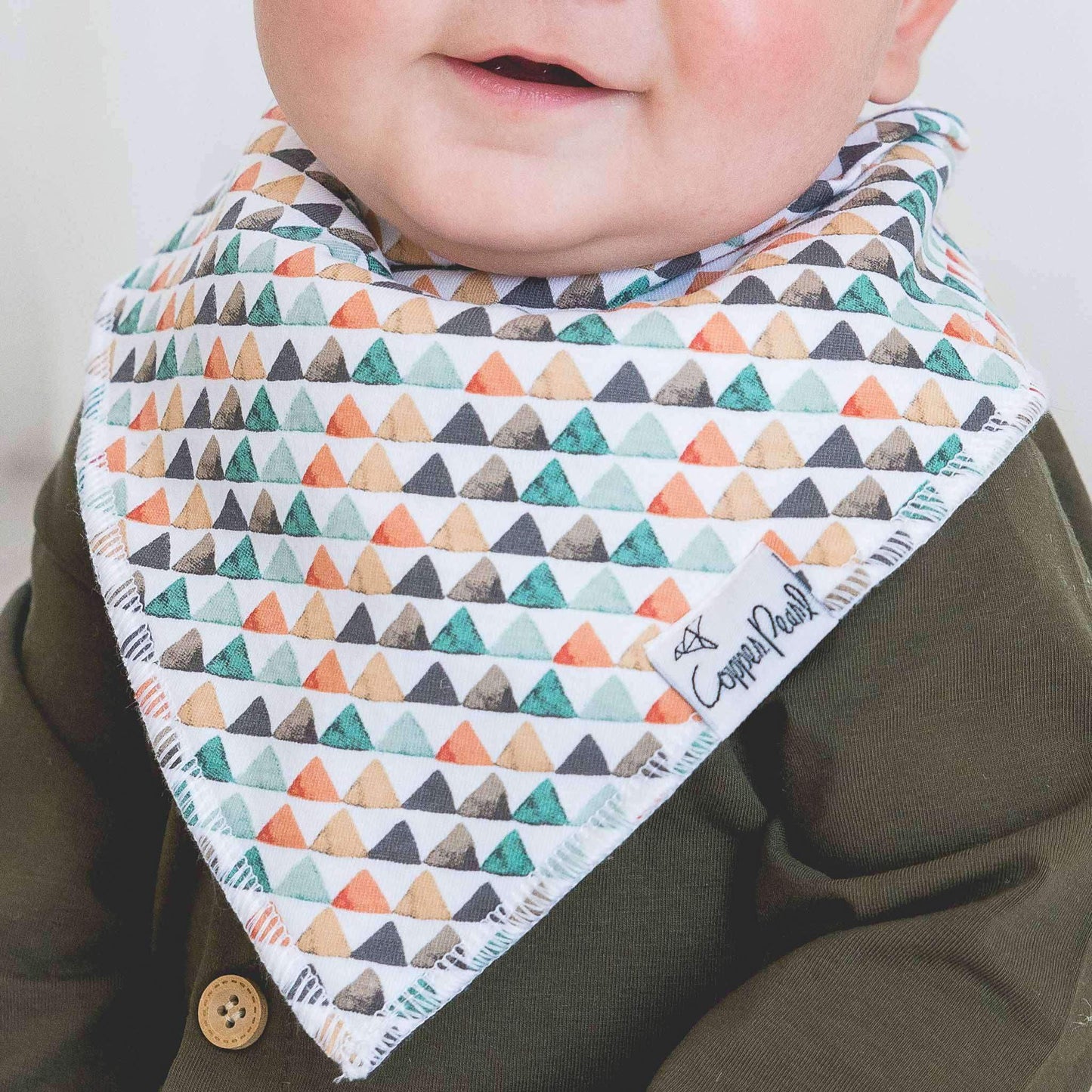 4 Pack Baby Bandana Bibs - Bison