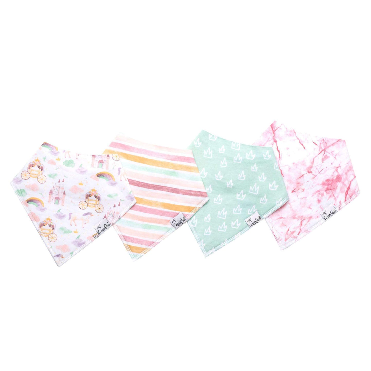 4 Pack Baby Bandana Bibs - Enchanted