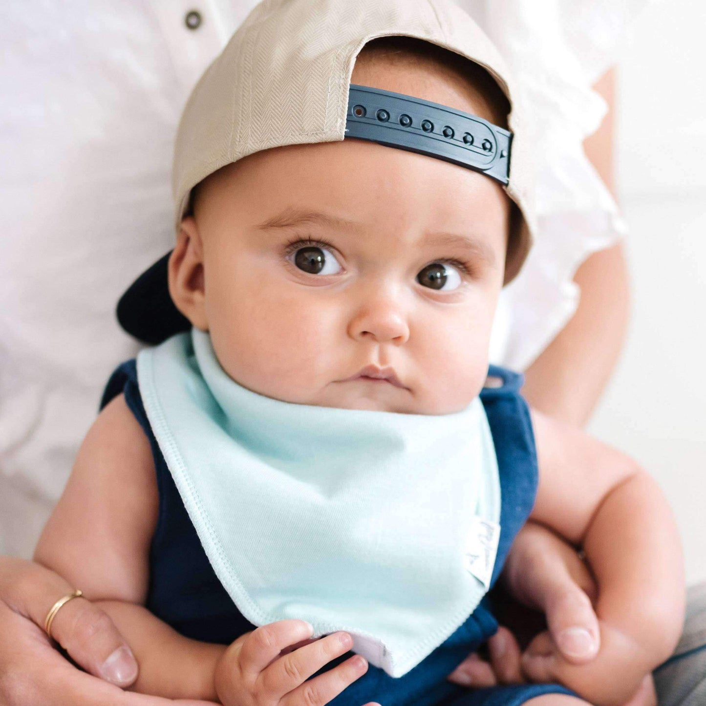4 Pack Baby Bandana Bibs - Stone