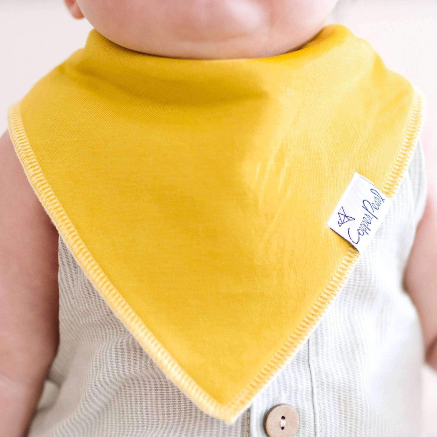4 Pack Baby Bandana Bibs - Stone