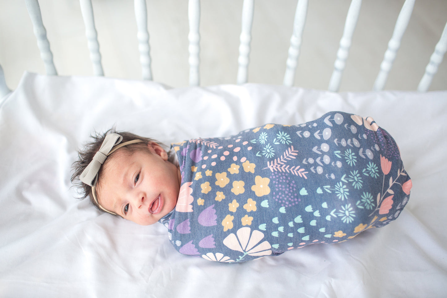 Knit Swaddle Blanket - Meadow
