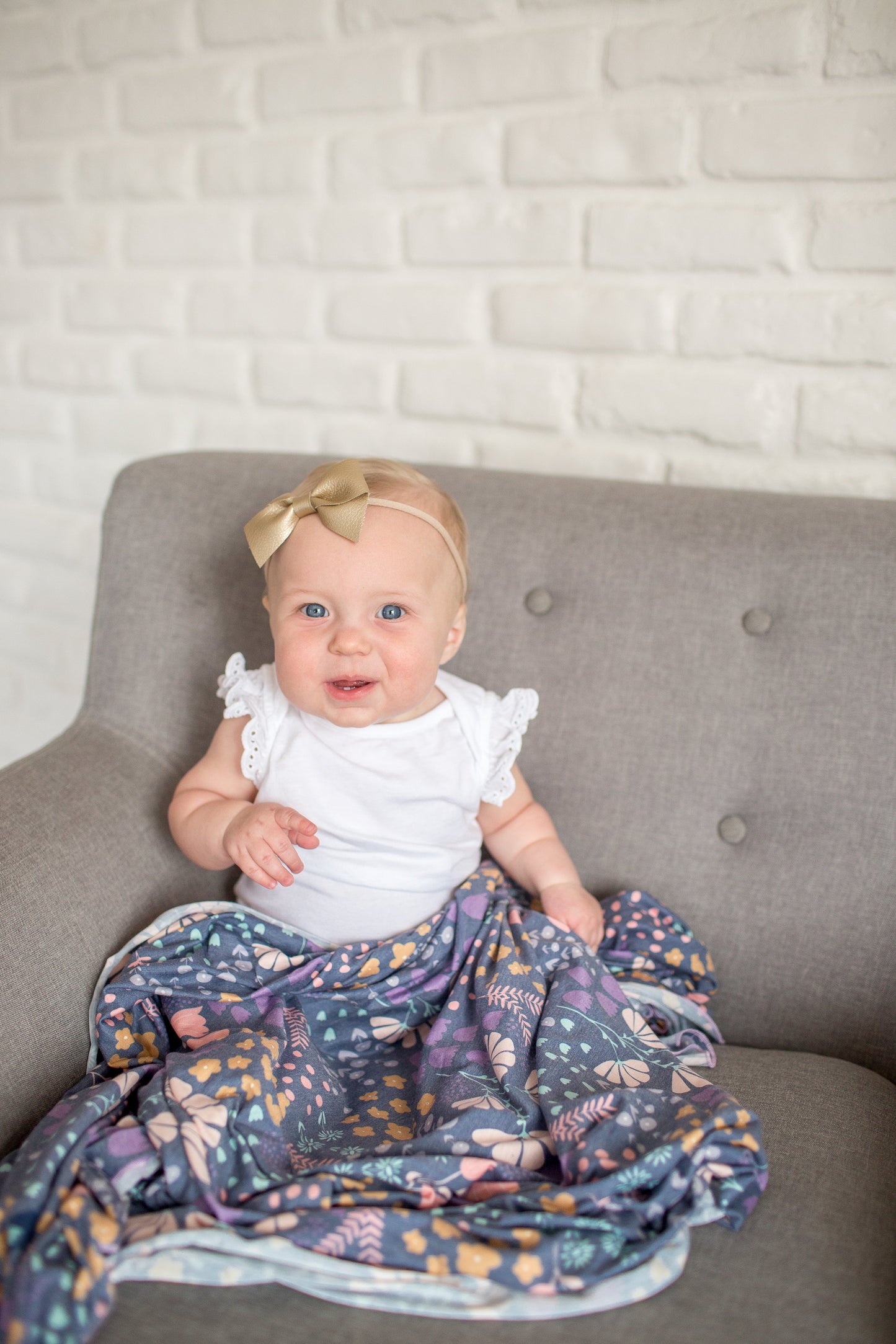 Knit Swaddle Blanket - Meadow