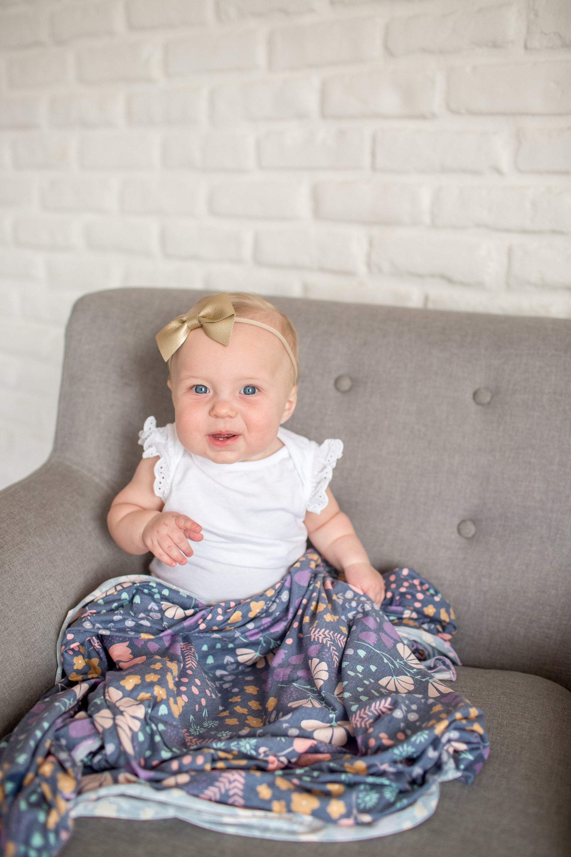 Knit Swaddle Blanket - Meadow