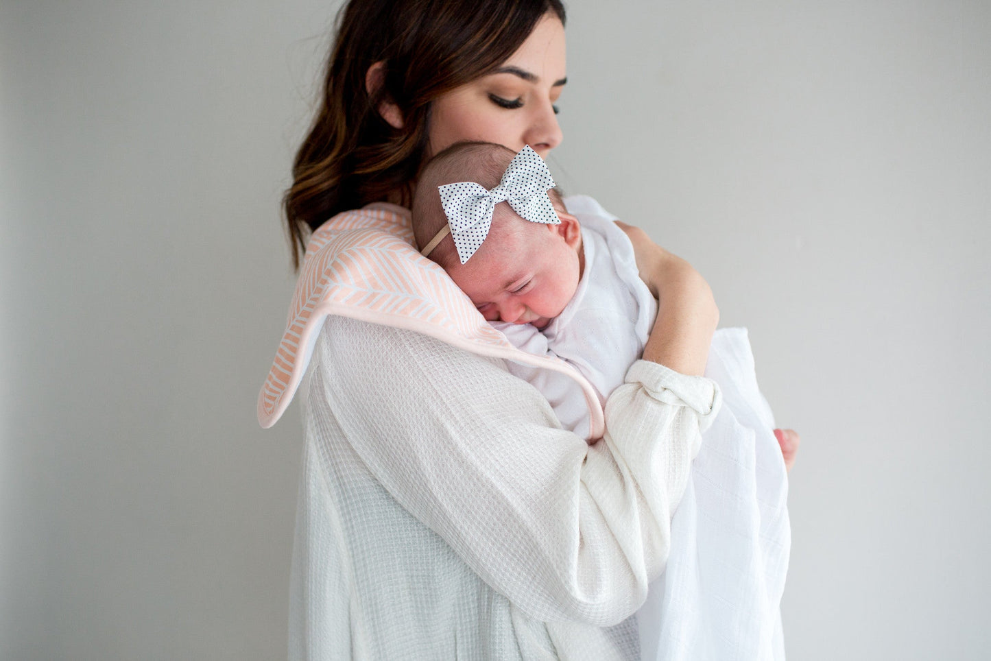 3 Pack Premium Burp Cloths - Blush
