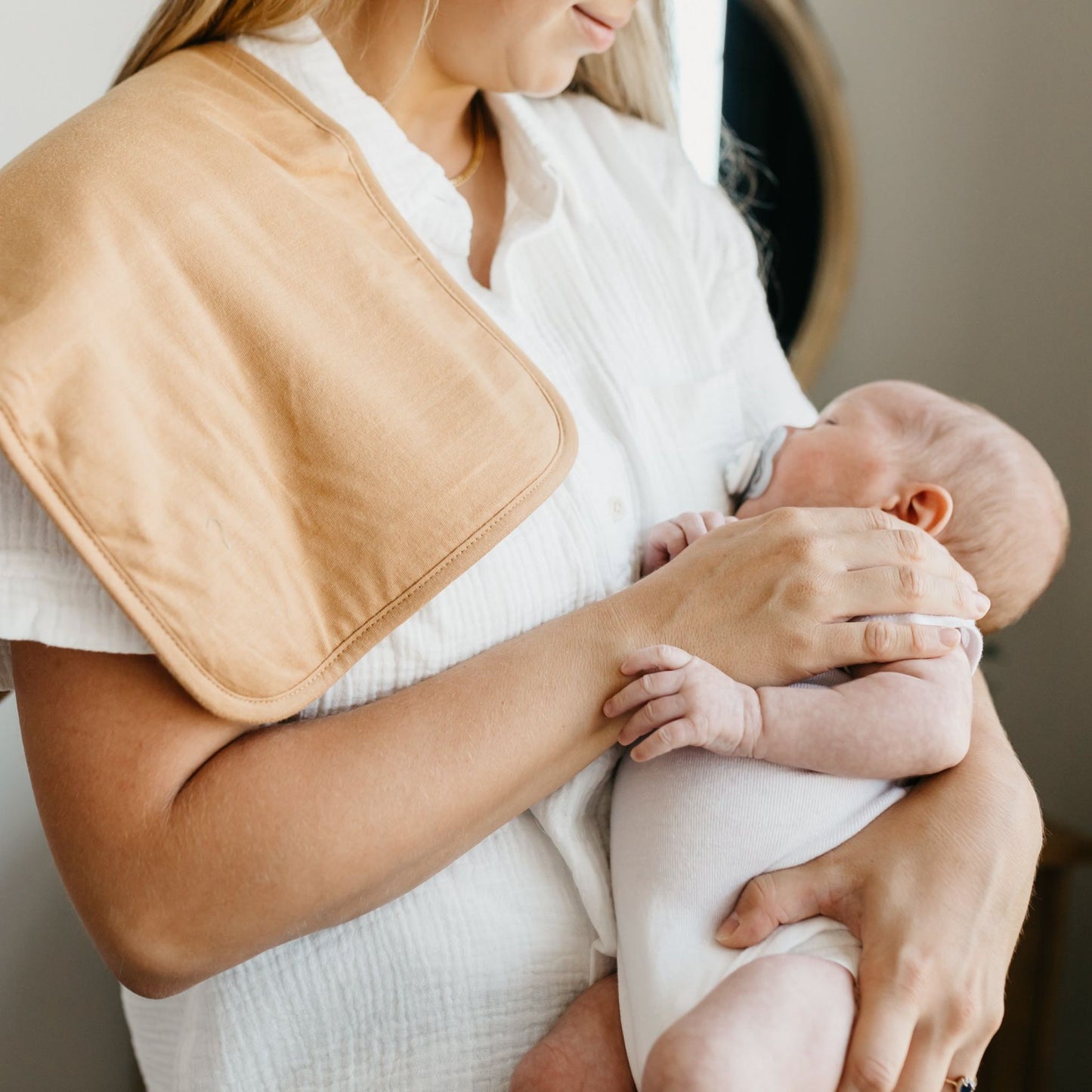 3 Pack Premium Burp Cloths - Dune
