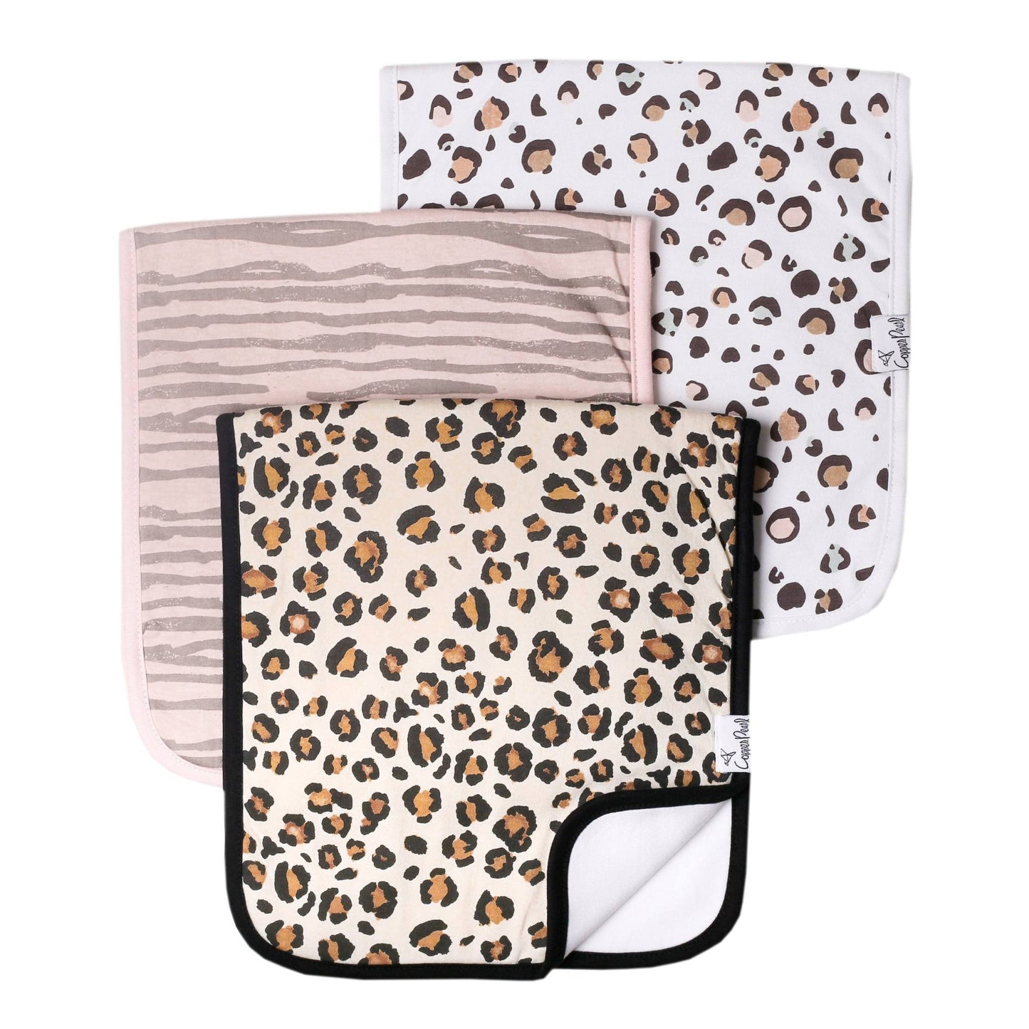 3 Pack Premium Burp Cloths - Zara